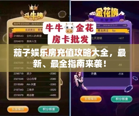 茄子娱乐房充值攻略大全，最新、最全指南来袭！