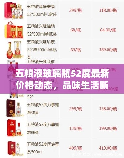 五粮液玻璃瓶52度最新价格动态，品味生活新资讯