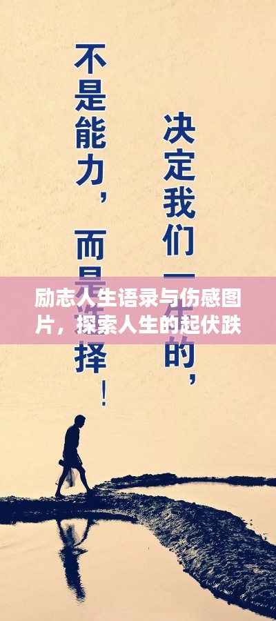 励志人生语录与伤感图片，探索人生的起伏跌宕与勇气之路