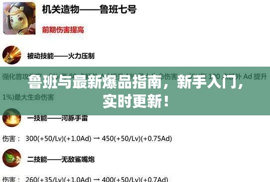 鲁班与最新爆品指南，新手入门，实时更新！