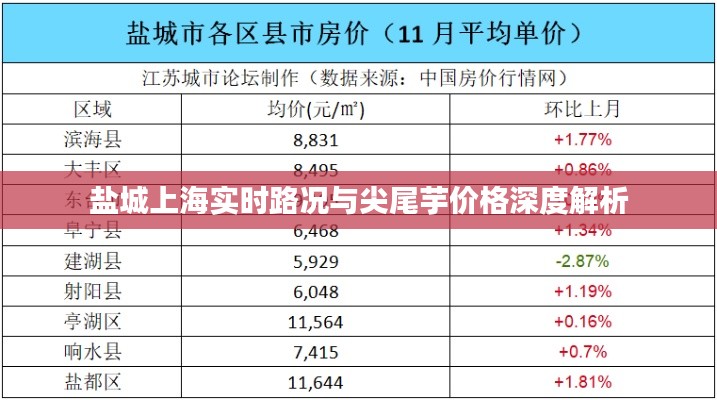 盐城上海实时路况与尖尾芋价格深度解析