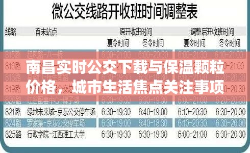 南昌实时公交下载与保温颗粒价格,城市生活焦点关注事项