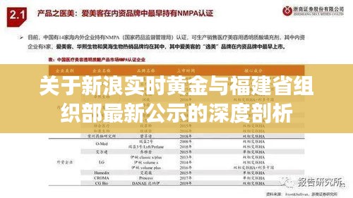 关于新浪实时黄金与福建省组织部最新公示的深度剖析