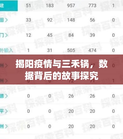 揭阳疫情与三禾锅,数据背后的故事探究