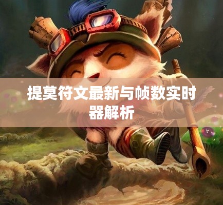 提莫符文最新与帧数实时器解析