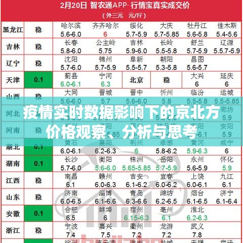 疫情实时数据影响下的京北方价格观察、分析与思考