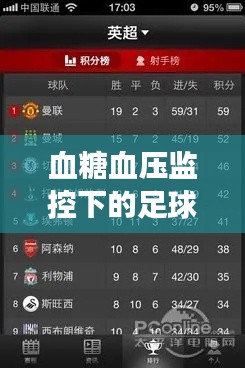 血糖血压监控下的足球赛事动态，实时关注足球赛事最新动态