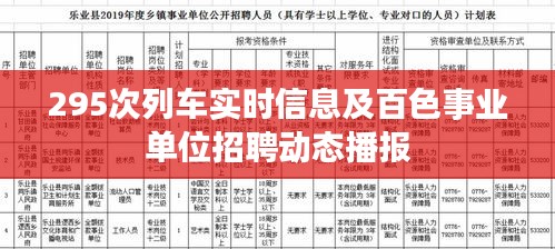 295次列车实时信息及百色事业单位招聘动态播报