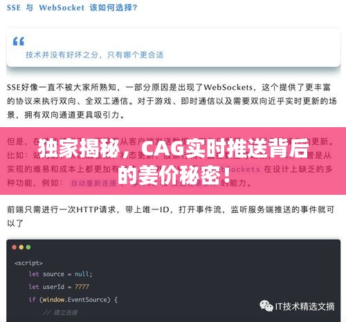 独家揭秘，CAG实时推送背后的姜价秘密！