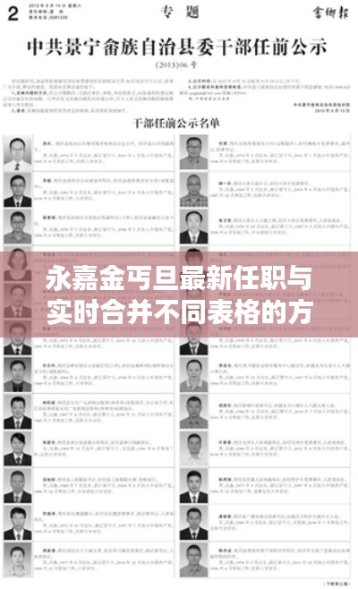 永嘉金丐旦最新任职与实时合并不同表格的方法论研究