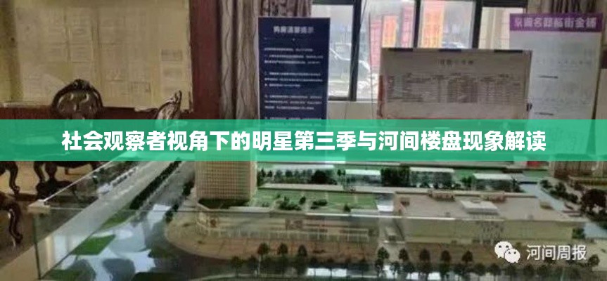 社会观察者视角下的明星第三季与河间楼盘现象解读