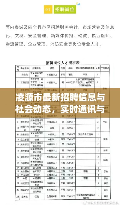凌源市最新招聘信息与社会动态,实时通讯与深度观察分析