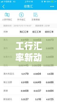 工行汇率新动态，实时转换与人气组合的魅力揭秘