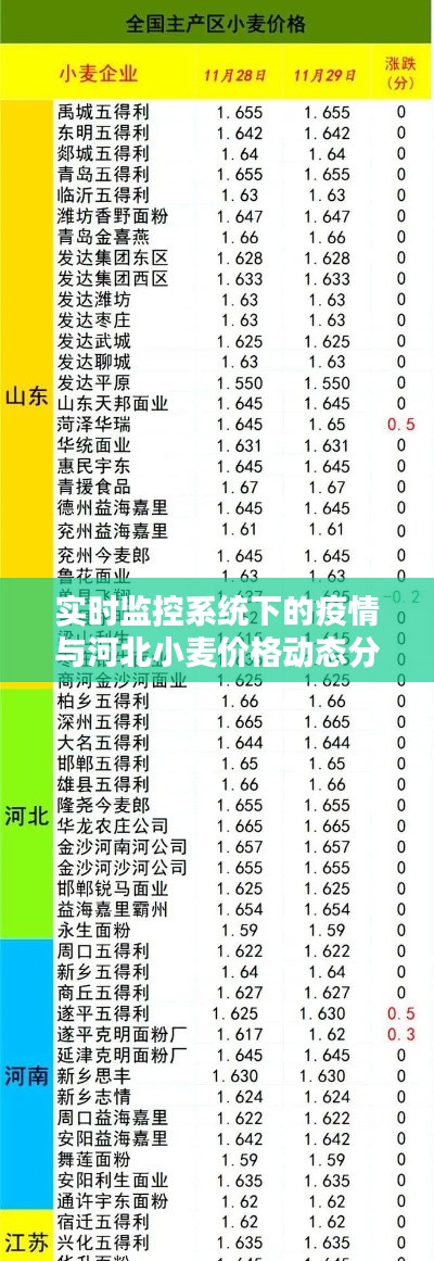 实时监控系统下的疫情与河北小麦价格动态分析