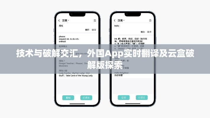 技术与破解交汇，外国App实时翻译及云盒破解版探索