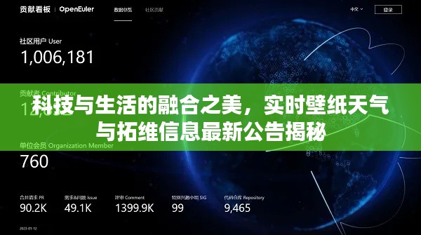 科技与生活的融合之美，实时壁纸天气与拓维信息最新公告揭秘