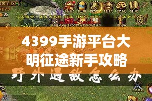 4399手游平台大明征途新手攻略大全，激活码获取详解，轻松开启游戏冒险之旅！