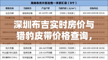 深圳布吉实时房价与猎豹皮带价格查询，全面解析与防范虚假宣传