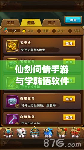 仙剑问情手游与学韩语软件激活码,当代数字文化现象解读