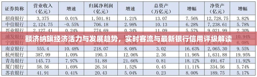 额济纳旗经济活力与发展趋势,实时客流与最新银行信用评级解读