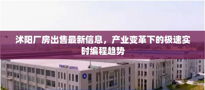 沭阳厂房出售最新信息，产业变革下的极速实时编程趋势