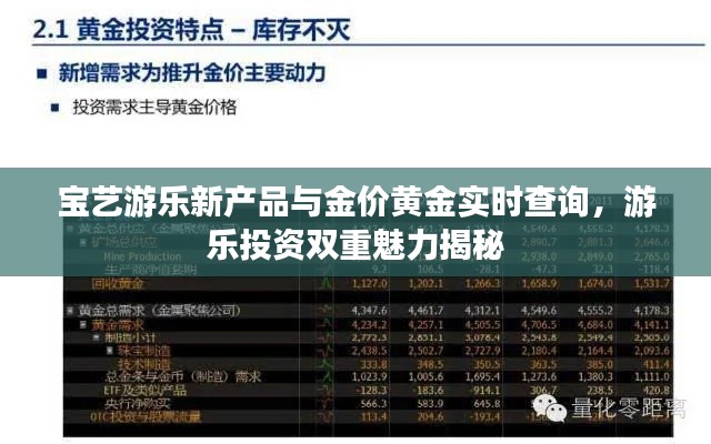 宝艺游乐新产品与金价黄金实时查询，游乐投资双重魅力揭秘