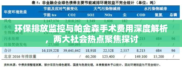 环保排放监控与帕金森手术费用深度解析,两大社会热点聚焦探讨