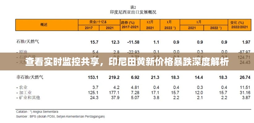查看实时监控共享，印尼田黄新价格暴跌深度解析