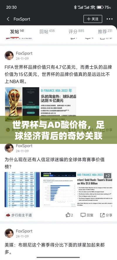 世界杯与AD酸价格,足球经济背后的奇妙关联
