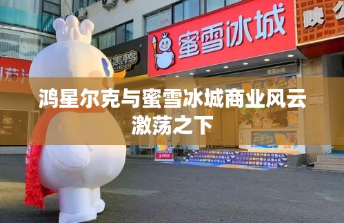 鸿星尔克与蜜雪冰城商业风云激荡之下