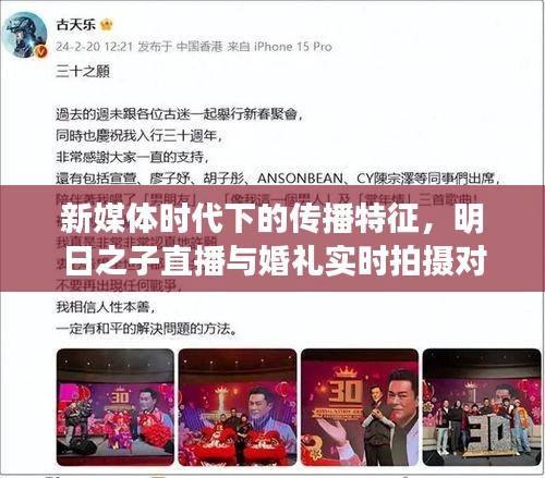 新媒体时代下的传播特征，明日之子直播与婚礼实时拍摄对受众体验的影响分析