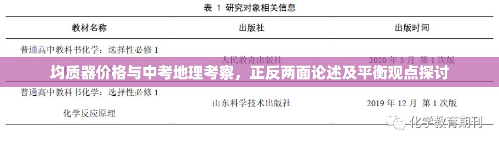 均质器价格与中考地理考察，正反两面论述及平衡观点探讨