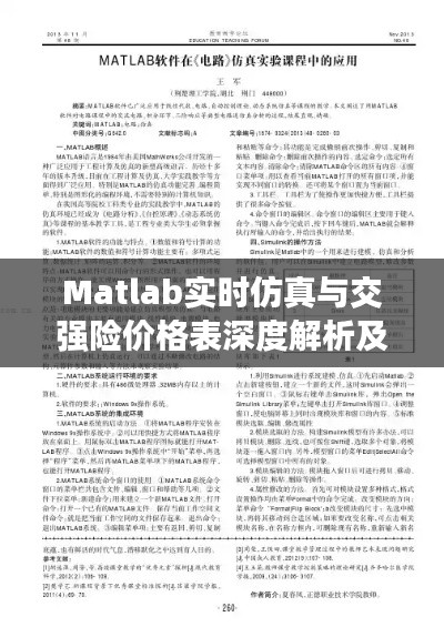 Matlab实时仿真与交强险价格表深度解析及探讨,PLC应用探讨