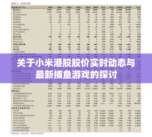 关于小米港股股价实时动态与最新捕鱼游戏的探讨