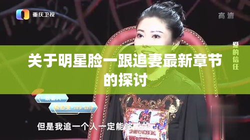 关于明星脸一跟追妻最新章节的探讨