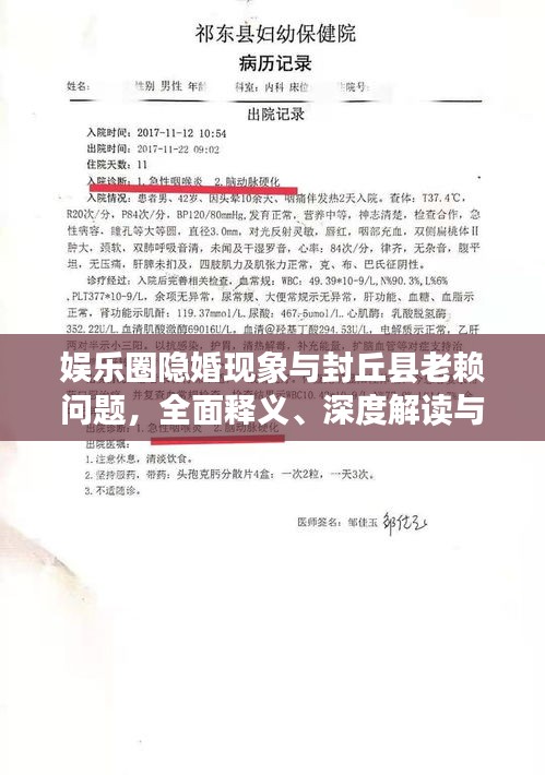 娱乐圈隐婚现象与封丘县老赖问题，全面释义、深度解读与风险防范