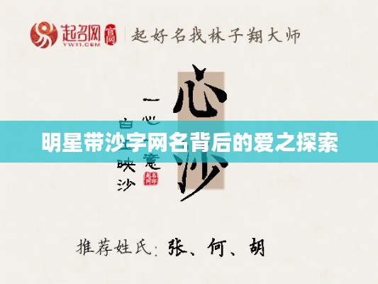 明星带沙字网名背后的爱之探索